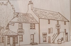 Ullapool Wooden Postcard x 2