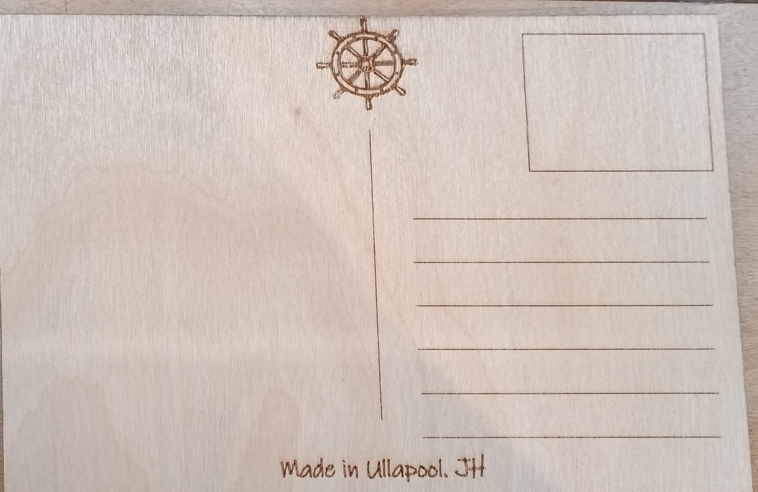 Ullapool Wooden Postcard x 2 - Image 2