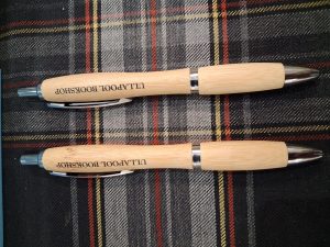 NEW: ULLAPOOL BOOKSHOP BAMBOO PENS x 2